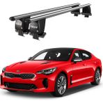 Today Auto Royal Kia Stinger (2018 ve Sonrası) Uyumlu Gri Kilitli Ara Atkı Port Bagaj Tavan Barı - Kilitli tavan barı