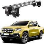 Today Auto Royal Mercedes X-Class (2018 ve Sonrası) Uyumlu Gri Ara Atkı Port Bagaj Tavan Barı - Tavan barı seti