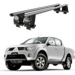 Today Auto Royal Mitsubishi L200 (2006-2015) Uyumlu Gri Kilitli Ara Atkı Port Bagaj Tavan Barı