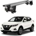 Today Auto Royal Nissan Qashqai / Dualis (2017 - 2021) Uyumlu Gri Kilitli Ara Atkı Port Bagaj Tavan Barı - Kilitli tavan barı