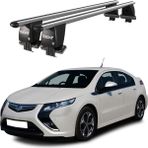 Today Auto Royal Opel Ampera (2012 ve Sonrası) Uyumlu Gri Kilitli Ara Atkı Port Bagaj Tavan Barı - Kilitli Gri Ara Atkı