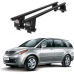 Today Auto Royal Tata Aria (2012 ve Sonrası) Uyumlu Siyah Kilitli Ara Atkı Port Bagaj Tavan Barı - Kilitli tavan barı