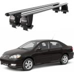 Today Auto Royal Toyota Corolla (2006-2017) Uyumlu Gri Kilitli Ara Atkı Port Bagaj Tavan Barı - Kilitli tavan barı