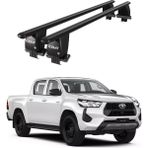 Today Auto Royal Toyota Hilux (2011-2015) Uyumlu Siyah Kilitli Ara Atkı Port Bagaj Tavan Barı - Kilitli tavan barı