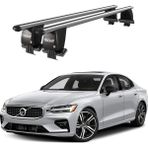 Today Auto Royal Volvo S60 (2018 ve Sonrası) Uyumlu Gri Kilitli Ara Atkı Port Bagaj Tavan Barı - Kilitli tavan barı