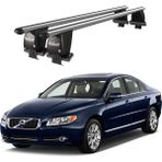 Today Auto Royal Volvo S80 (2006-2016) Uyumlu Gri Kilitli Ara Atkı Port Bagaj Tavan Barı - Kilitli tavan barı