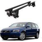 Today Auto Royal Volvo V50 (2008 - 2012) Uyumlu Siyah Kilitli Ara Atkı Port Bagaj Tavan Barı - Kilitli tavan barı