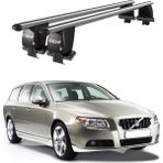 Today Auto Royal Volvo V70 (2007-2016) Uyumlu Gri Kilitli Ara Atkı Port Bagaj Tavan Barı - Gri kilitli tavan barı