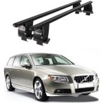 Today Auto Royal Volvo V70 (2007-2016) Uyumlu Siyah Kilitli Ara Atkı Port Bagaj Tavan Barı - Kilitli tavan barı