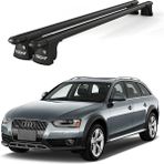 Today Auto Trio-I Audi A4 Allroad (2009 ve Sonrası) Uyumlu Siyah Kilitli Ara Atkı 120CM Port Bagaj Tavan Barı
