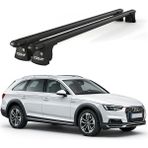Today Auto Trio-I Audi A4 Allroad (2015 ve Sonrası) Uyumlu Siyah Kilitli Ara Atkı 120CM Port Bagaj Tavan Barı