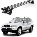 Today Auto Trio-I Bmw X5 (E53) (2004-2007) Uyumlu Kilitli Ara Atkı 135CM Port Bagaj Tavan Barı - Gri - Kilitli tavan barı