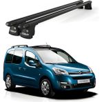 Today Auto Trio-I Citroen Berlingo (2008 ve Sonrası) Uyumlu Siyah Kilitli Ara Atkı 135CM Port Bagaj Tavan Barı - Kilitli tavan barı
