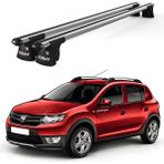 Today Auto Trio-I Dacia Sandero (2009-2011) Uyumlu Kilitli Ara Atkı 120CM Port Bagaj Tavan Barı - Gri