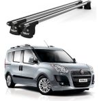 Today Auto Trio-I Fiat Doblo (2000-2009) Uyumlu Kilitli Ara Atkı 135CM Port Bagaj Tavan Barı - Gri