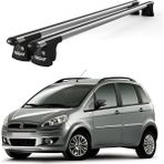 Today Auto Trio-I Fiat Idea (2003 ve Sonrası) Uyumlu Kilitli Ara Atkı 120CM Port Bagaj Tavan Barı - Gri