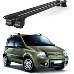 Today Auto Trio-I Fiat Panda (2003-2011) Uyumlu Siyah Kilitli Ara Atkı 120CM Port Bagaj Tavan Barı - kilitli tavan barı