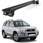 Today Auto Trio-I Hyundai Santa Fe (2000-2005) Uyumlu Siyah Kilitli Ara Atkı 120CM Port Bagaj Tavan Barı