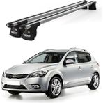 Today Auto Trio-I Kia Cee'd Kombi (2007-2012) Uyumlu Kilitli Ara Atkı 120CM Port Bagaj Tavan Barı - Gri