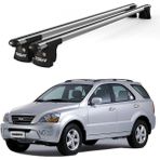 Today Auto Trio-I Kia Sorento (2007-2009) Uyumlu Kilitli Ara Atkı 120CM Port Bagaj Tavan Barı - Gri