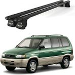 Today Auto Trio-I Mazda Mpv (1997-1999) Uyumlu Siyah Kilitli Ara Atkı 135CM Port Bagaj Tavan Barı - Kilitli tavan barı