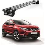 Today Auto Trio-I Missan Qashqai +2 (2008-2013) Uyumlu Kilitli Ara Atkı 135CM Port Bagaj Tavan Barı - Gri