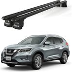 Today Auto Trio-I Nissan X-Trail (2013 ve Sonrası) Uyumlu Siyah Kilitli Ara Atkı 120CM Port Bagaj Tavan Barı