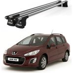 Today Auto Trio-I Peugeot 308 Kombi (2008-2013) Uyumlu Kilitli Ara Atkı 120CM Port Bagaj Tavan Barı - Gri