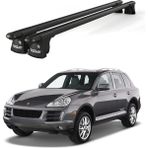 Today Auto Trio-I Porsche Cayenne (2002-2010) Uyumlu Siyah Kilitli Ara Atkı 135CM Port Bagaj Tavan Barı