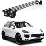 Today Auto Trio-I Porsche Cayenne (2010 ve Sonrası) Uyumlu Kilitli Ara Atkı 135CM Port Bagaj Tavan Barı - Gri