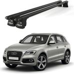 Today Auto Trio-Iı Audi Q5 (2012 ve Sonrası) Uyumlu Siyah Kilitli Ara Atkı 135CM Port Bagaj Tavan Barı - Kilitli tavan barı