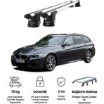 Today Auto Trio-Iı Bmw 3 Serisi (F31) (2012-2015) Kilitli Ara Atkı 120CM Port Bagaj Tavan Barı - Gri - .