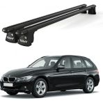 Today Auto Trio-Iı Bmw 3 Serisi (F31) (2012-2015) Uyumlu Siyah Kilitli Ara Atkı 120CM Port Bagaj Tavan Barı