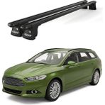 Today Auto Trio-Iı Ford Mondeo Kombi (2013 ve Sonrası) Uyumlu Siyah Kilitli Ara Atkı 120CM Port Bagaj Tavan Barı