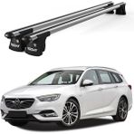 Today Auto Trio-Iı Opel Insignia Kombi (2018 ve Sonrası) Uyumlu Kilitli Ara Atkı 120CM Port Bagaj Tavan Barı - Gri