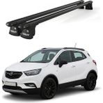 Today Auto Trio-Iı Opel Mokka x (2012 ve Sonrası) Uyumlu Siyah Kilitli Ara Atkı 120CM Port Bagaj Tavan Barı