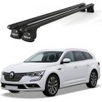 Today Auto Trio-Iı Reanult Talisman Kombi (2015 ve Sonrası) Uyumlu Siyah Kilitli Ara Atkı 120CM Port Bagaj Tavan Barı