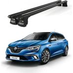 Today Auto Trio-Iı Renault Megane Kombi (2016 ve Sonrası) Uyumlu Siyah Kilitli Ara Atkı 120CM Port Bagaj Tavan Barı - Kilitli tavan barı