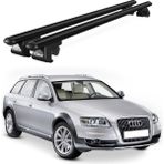 Today Auto Venüs Audi A6 Allroad (2006-2011) Uyumlu Siyah Ara Atkı Port Bagaj Tavan Barı - Siyah tavan barı