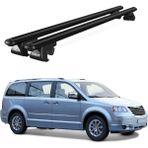Today Auto Venüs Chrysler Voyager (2006-2014) Uyumlu Siyah Ara Atkı Port Bagaj Tavan Barı - Siyah tavan barı
