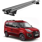 Today Auto Venüs Fiat Doblo (2010-2022) Uyumlu Gri Ara Atkı Port Bagaj Tavan Barı - Fiat Doblo 2010-2022 uyumlu
