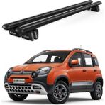 Today Auto Venüs Fiat Panda Cross (2014 ve Sonrası) Uyumlu Siyah Ara Atkı Port Bagaj Tavan Barı - Fiat Panda Cross uyumlu