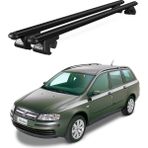 Today Auto Venüs Fiat Stilo (2002-2008) Uyumlu Siyah Ara Atkı Port Bagaj Tavan Barı - Fiat Stilo 2002-2008 uyumlu