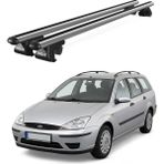 Today Auto Venüs Ford Focus Station Wagon (1999-2005) Uyumlu Gri Ara Atkı Port Bagaj Tavan Barı - Gri alüminyum tavan barı