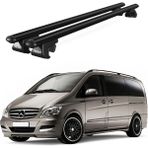 Today Auto Venüs Mercedes-Benz Vito (W639) (2003-2014) Uyumlu Siyah Ara Atkı Port Bagaj Tavan Barı - Siyah tavan barı