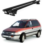Today Auto Venüs Mitsubishi Space Runner (1991-2001) Uyumlu Siyah Ara Atkı Port Bagaj Tavan Barı - Tavan barı seti