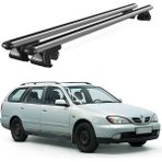 Today Auto Venüs Nissan Primera W11 (1997-2002) Uyumlu Gri Ara Atkı Port Bagaj Tavan Barı - Gri tavan barı seti