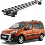 Today Auto Venüs Peugeot Partner Tepee (2002-2008) Uyumlu Gri Ara Atkı Port Bagaj Tavan Barı - Peugeot Partner Tepee uyumlu