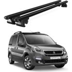 Today Auto Venüs Peugeot Partner Tepee (2008-2018) Uyumlu Siyah Ara Atkı Port Bagaj Tavan Barı - Peugeot Partner Tepee uyumlu