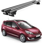 Today Auto Venüs Renault Scenic 7 Posti (2009-2013) Uyumlu Gri Ara Atkı Port Bagaj Tavan Barı - Renault Scenic uyumlu